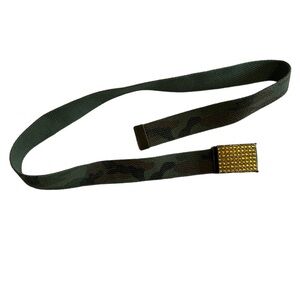 Y2K Camo Rhinestone Belt with Clamp